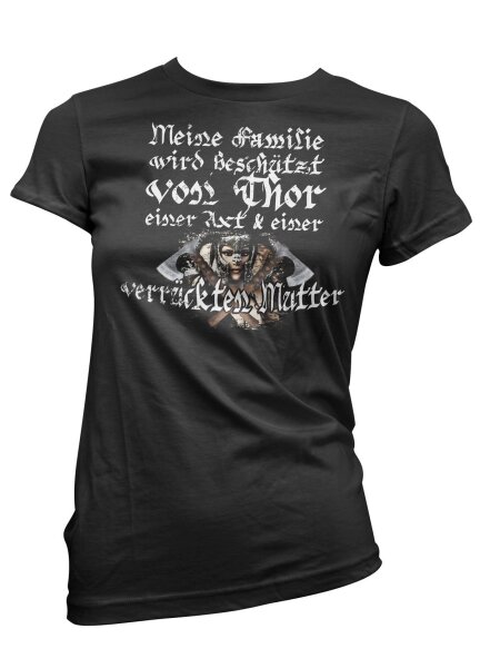 Meine Familie - Ladyshirt Wikingershirt Thor Odin Wotan Runen Walhalla
