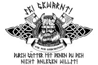 Sei gewarnt!  - Ladyshirt Asgard Midgard Odin Wikinger...