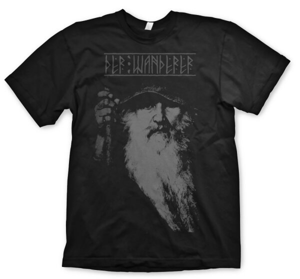 Der Wanderer - Tshirt Herren  Odin Thor Walhalla Hugin Amon Tyr 2XL