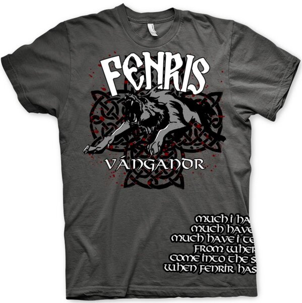 Fenris Wolf Vangandr Herren  Tshirt Odin Ragnaroek 8XL