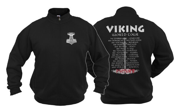 Viking World Tour - Freizeitjacke Wikinger Jacke Vikings Heiden