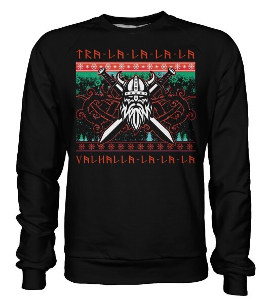 Valhalla Weihnachtspulli Merry Christmass Wintersonnenwende Sweat L