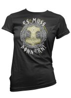 Es muss donnern - Damenshirt Wikinger Viking Valhall Odin...