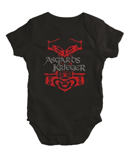 Asgards Krieger Thorhammer Baby Strampler Baby Body kurzarm