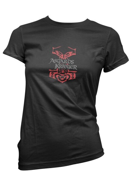 Asgards Krieger Thorhammer- Ladyshirt Damen Viking Mjölnir XL