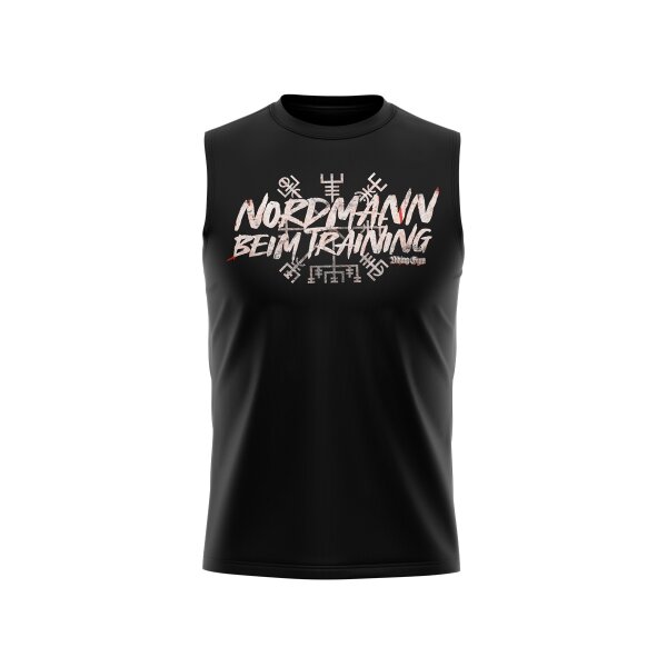 Viking Gym Nordmann beim Training Männer Tanktop Muskelshirt Sport