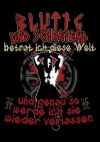 Blutig und schreinend betrat ich diese Welt Herren Tshirt Vikings Thor XL
