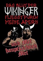 Das Blut der Wikinger fliesst durch meine Adern Herren Hoodie Viking Thor Asgard XL