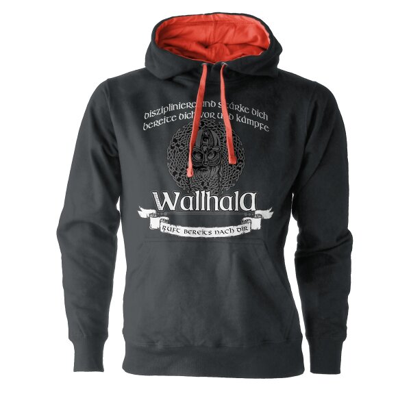 Diszipliniere und St&auml;rke dich Wallhalla Ruft bereits nach Dir Herren Hoodie