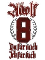 Adolf Du für mich Ich für Dich Herren Tshirt Partnershirt Pärchen 2XL