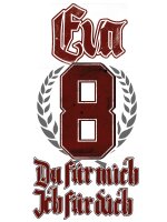 Eva Du für mich Ich für Dich Damen Tshirt Partnershirt Pärchen S