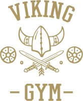 Viking Gym Schild und Schwert Männer Tshirt Training Sport