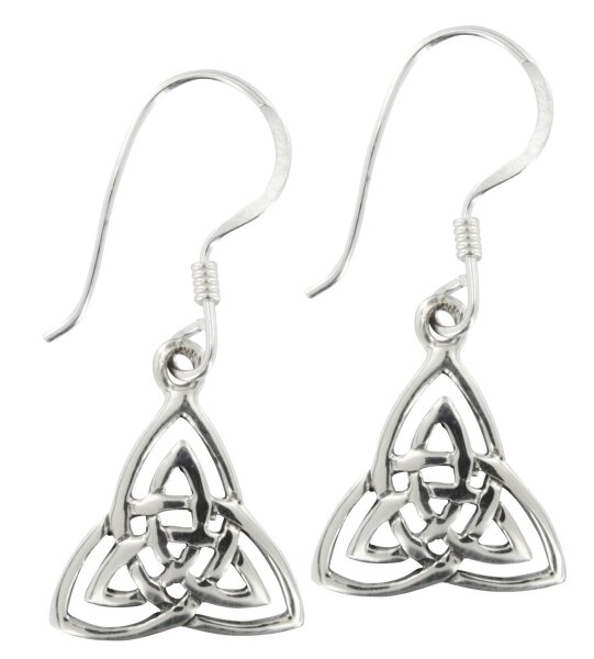 Keltische Ohrringe Trinity Silber