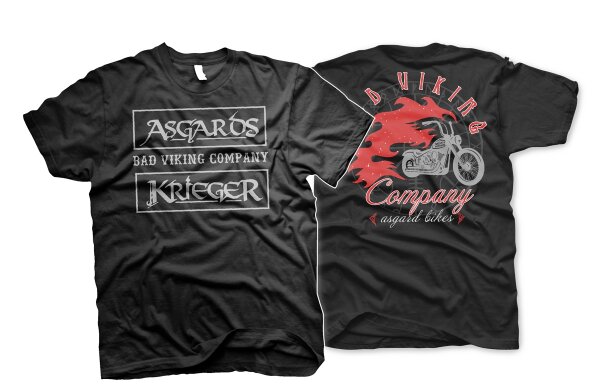 Asgards Krieger Bad Viking Company Tshirt Herren