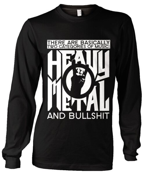 Heavy Metal and Bullshit - Sweatshirt Rock Pommesgabel Maiden