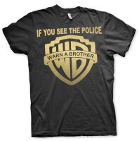 If You see the Police Warn a Brother - Tshirt MC Rocker...