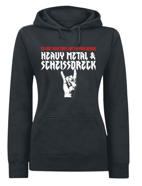 Heavy Metal &amp; Scheissdreck - Lady Kapuzensweat Festival Rocker Biker