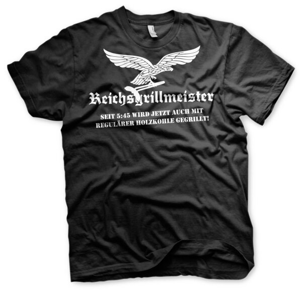 Reichsgrillmeister 2 -Tshirt Barbeque Sch&uuml;rze Kugelgrill Grillshirt Grillzubeh&ouml;r