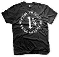 Bad Ass for Life 1% - Bad Ass Tshirt One Percenter Biker...