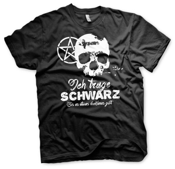 Ich trage Schwarz  - Tshirt Metal Festival Gothic Satan L