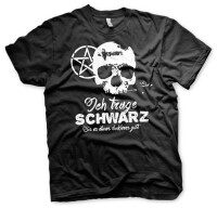 Ich trage Schwarz  - Tshirt Metal Festival Gothic Satan L