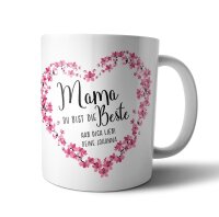 Mama du bist die BESTE Tasse mit Wunschname Geschenk...