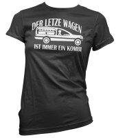 Der letzte Wagen ist immer ein Kombi  - Ladyshirt Tod...