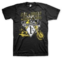 Bikes &amp; Rockn Roll One Percenter - Tshirt 1% MC Rocker Biker Motorad Club
