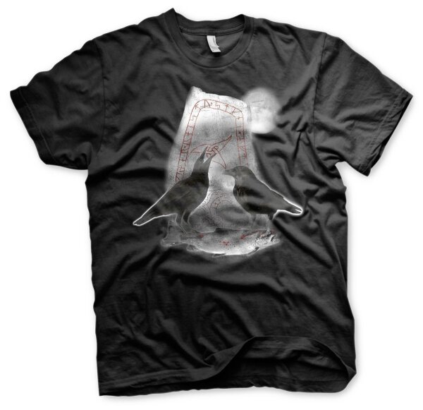 Odins Raben Runenstein HerrenTshirt Hugin Munin Wotan M