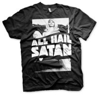 All Hail Satan - Tshirt Blackmetal 666 Satan Lucifer...