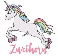 Zweihorn - Tshirt Funshirt Unicorn Einhorn