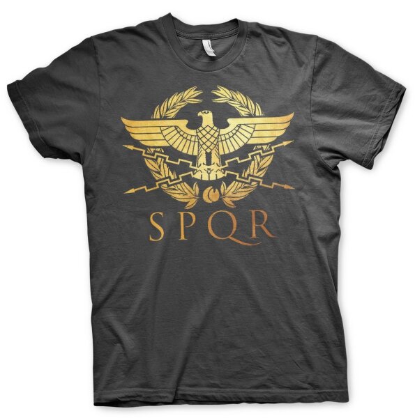 S.P.Q.R. Legionsadler - Herren Tshirt Rom Tacitus 13te Antike 2XL