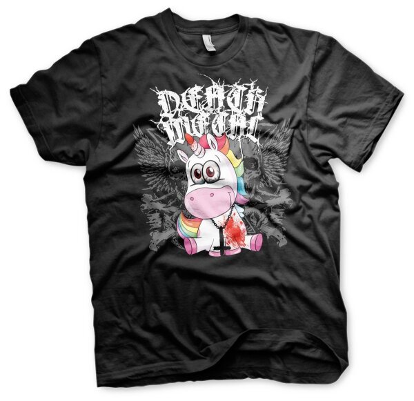 Death Metal Einhorn - Tshirt Funshirt Unicorn Einhorn 666