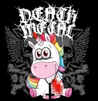 Death Metal Einhorn - Tshirt Funshirt Unicorn Einhorn 666