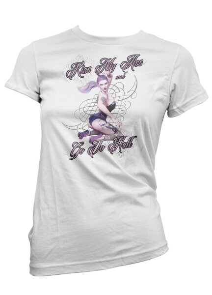 Kiss my Ass and go to Hell - Lady Shirt