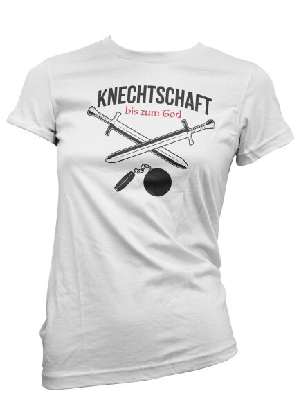 Knechtschaft bis zum Tot- JGA DamenShirt Junggesellinen Hochzeit