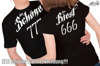 Das Biest 666 Partnermotiv - Damenshirt