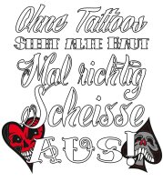 Ohne Tattoos - Damenshirt