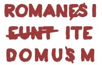 Romani Ite Domum Herren Tshirt Brian Römer geht nach Hause