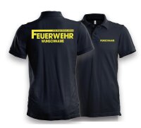 Feuerwehr - Poloshirt Wunschname FFW individuell Ortsname