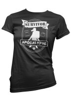 Survivor Apocalypse Ladyshirt Damen Paper Corona Virus...