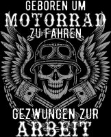 Geboren um Motorrad zu fahren gezwungen zur Arbeit Frauen Shirt Biker Rocker