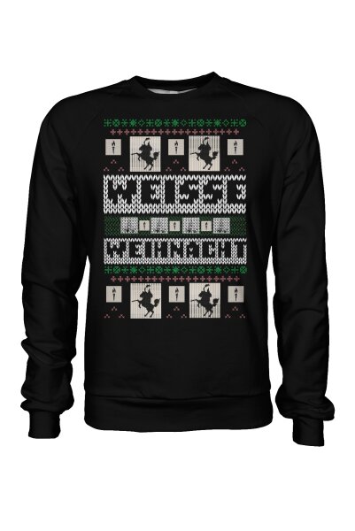 Weisse Weihachten Pulli Sweatshirt Herren