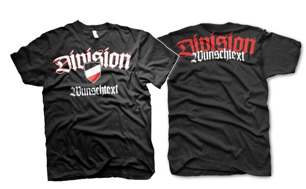 Division WUNSCHTEXT Herren Tshirt 2XL