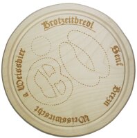 Brotzeitbredl Weisswirscht Senf Brezn a Weissbier