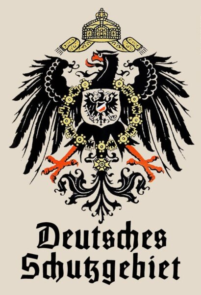 Deutsches Schutzgebiet 2 Blechschild