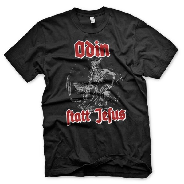 Odin statt Jesus 2 - TShirt Wotan Thor Walhalla Asgard Heiden 3XL