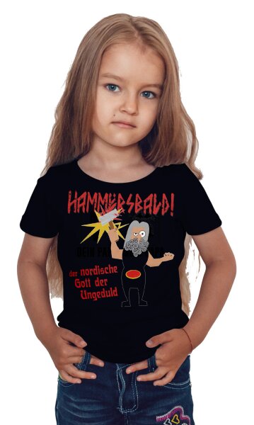 Hammersbald nordische Gott Ungeduld Kinder Tshirt Odin Thor Wotan Asgard