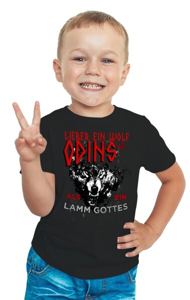 Lieber ein Wolf Odins als ein Lamm Gottes Kinder Tshirt