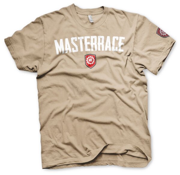 Masterrace Logo Herren Shirt Sand-XL